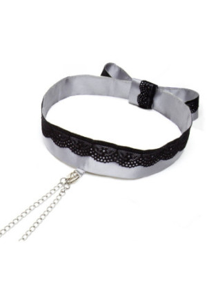 Play Nice Satin Collar & Nipple Clamps